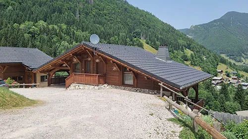 Miniature de Chalet sablé traité avec Pullex Silverwood mélange Fichte Hell Geflämmt et Incolore. (Bois, extérieur)