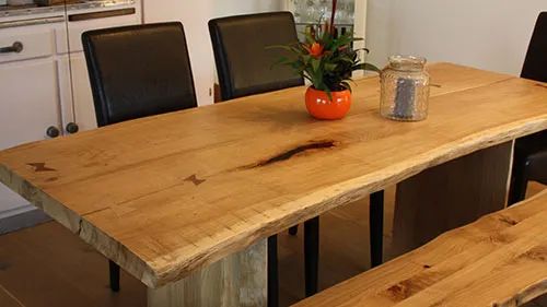Miniature de Table à manger vernie avec Aduro Legnopur G30. (Bois, intérieur)
